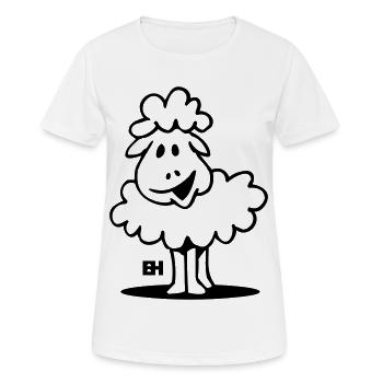 Sheep - Women's Breathable T-Shirt - white - Front - AI Model Female 172 dark (172cm)