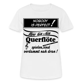 Fanfahrenzug, Spielmannszug,Querflöte...(25) - Frauen T-Shirt atmungsaktiv - Weiß - Vorne - AI Model Female 172 dark (172cm)
