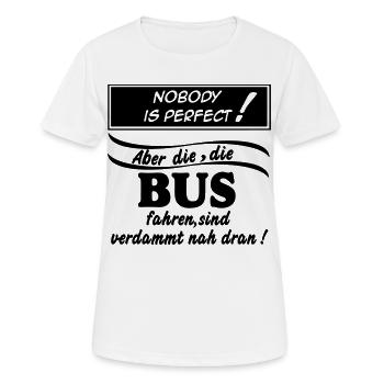 Busfahrer Bus Omnibus Kraftfahrer Schulbus (25) - Frauen T-Shirt atmungsaktiv - Weiß - Vorne - AI Model Female 172 dark (172cm)