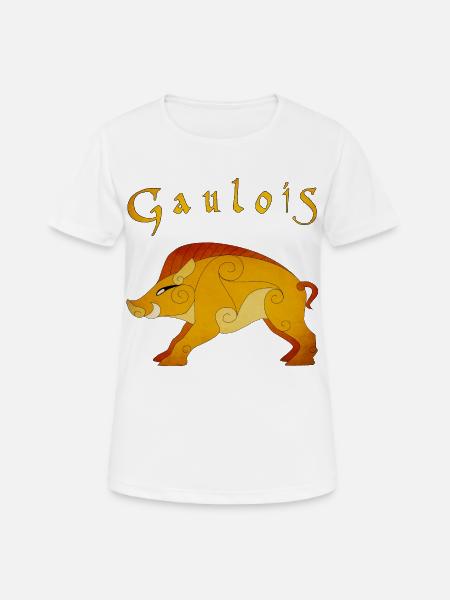 Sanglier Gaulois - T-shirt respirant Femme - blanc