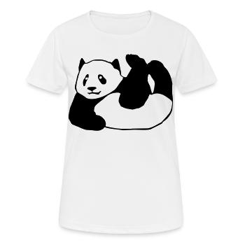 Panda, Bär,Tier, - Frauen T-Shirt atmungsaktiv - Weiß - Vorne - AI Model Female 172 dark (172cm)
