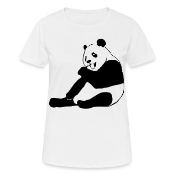 Panda - Pandas - Frauen T-Shirt atmungsaktiv - Weiß - Vorne - AI Model Female 172 dark (172cm)
