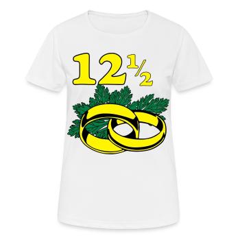 Petersilienhochzeit , Hochzeitstag (25) - Frauen T-Shirt atmungsaktiv - Weiß - Vorne - AI Model Female 172 dark (172cm)