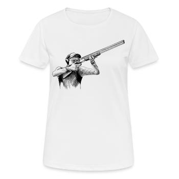 Shooting - Women's Breathable T-Shirt - white - Front - AI Model Female 172 dark (172cm)