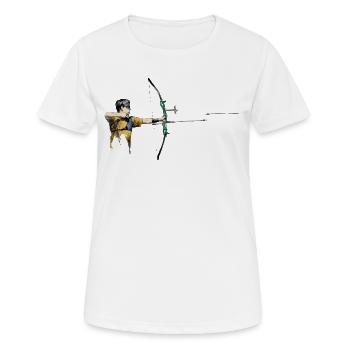 Archer - T-shirt respirant Femme - blanc - Devant - AI Model Female 172 dark (172cm)