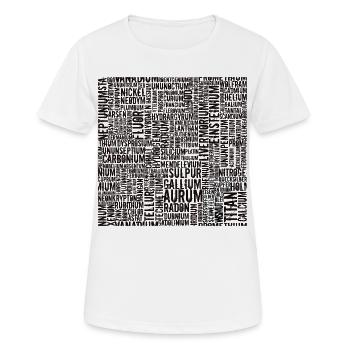 Chemische Elemente... - Frauen T-Shirt atmungsaktiv - Weiß - Vorne - AI Model Female 172 dark (172cm)