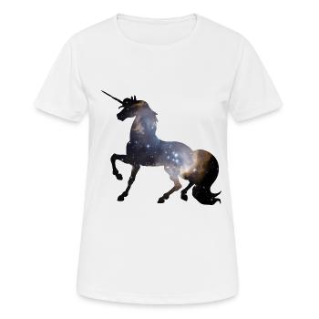 licorne magique star univers licorne immortel - T-shirt respirant Femme - blanc - Devant - AI Model Female 172 dark (172cm)