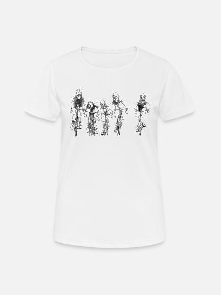 Cycling - Women's Breathable T-Shirt - white