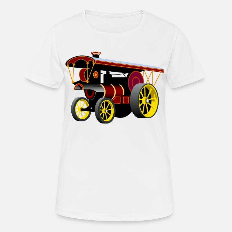 Steam Engine Nostalgia - Women's Breathable T-Shirt - white