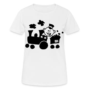 Train - T-shirt respirant Femme - blanc - Devant - AI Model Female 172 dark (172cm)