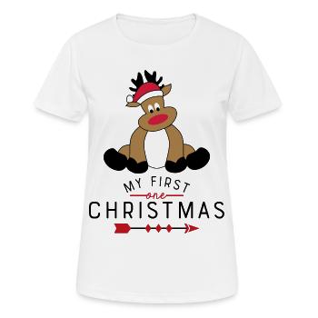 Noël - T-shirt respirant Femme - blanc - Devant - AI Model Female 172 dark (172cm)