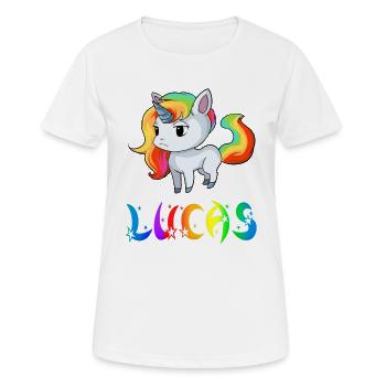 Einhorn Lucas - T-shirt respirant Femme - blanc - Devant - AI Model Female 172 dark (172cm)