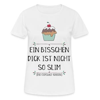 Cupcake - Frauen T-Shirt atmungsaktiv - Weiß - Vorne - AI Model Female 172 dark (172cm)