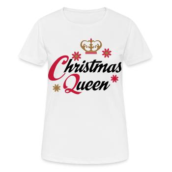 Christmas - Women's Breathable T-Shirt - white - Front - AI Model Female 172 dark (172cm)
