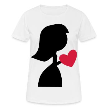 bride - Women's Breathable T-Shirt - white - Front - AI Model Female 172 dark (172cm)