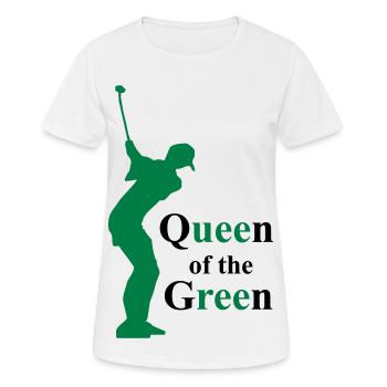 Golf - Frauen T-Shirt atmungsaktiv - Weiß - Vorne - AI Model Female 172 dark (172cm)