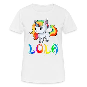 Unicorn Lola - T-shirt respirant Femme - blanc - Devant - AI Model Female 172 dark (172cm)