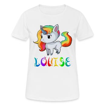 Einhorn Louise - Frauen T-Shirt atmungsaktiv - Weiß - Vorne - AI Model Female 172 dark (172cm)