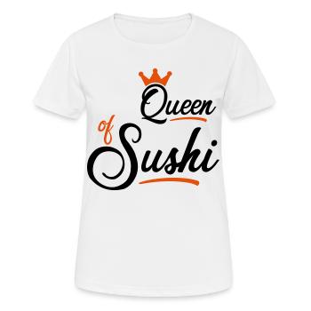 Sushi - Frauen T-Shirt atmungsaktiv - Weiß - Vorne - AI Model Female 172 dark (172cm)