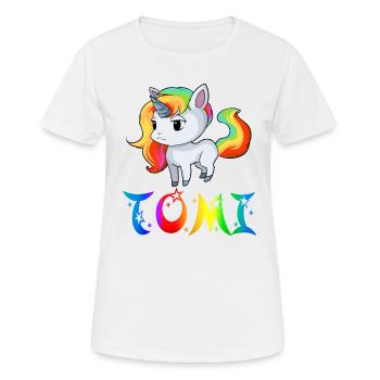 Unicorn Tomi - T-shirt respirant Femme - blanc - Devant - AI Model Female 172 dark (172cm)