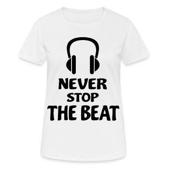 DJ - Frauen T-Shirt atmungsaktiv - Weiß - Vorne - AI Model Female 172 dark (172cm)