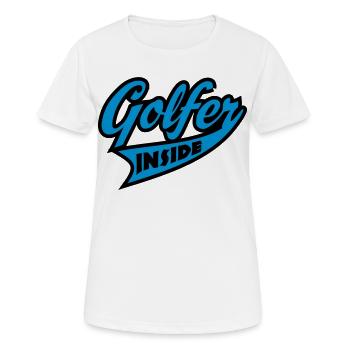 golf - T-shirt respirant Femme - blanc - Devant - AI Model Female 172 dark (172cm)