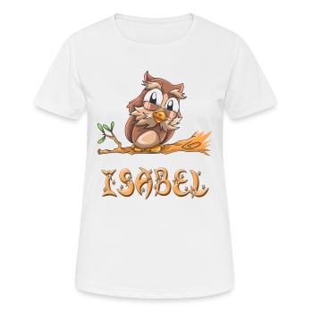 Owl Isabel - T-shirt respirant Femme - blanc - Devant - AI Model Female 172 dark (172cm)