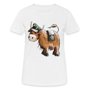 Cop as policeman - police - animals - funny - Women's Breathable T-Shirt - white - Front - AI Model Female 172 dark (172cm)