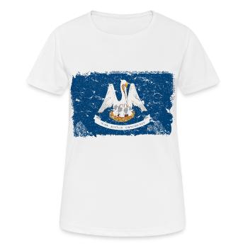 Louisiana vintage flag - Women's Breathable T-Shirt - white - Front - AI Model Female 172 dark (172cm)