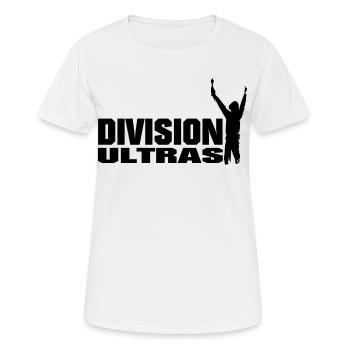 Ultras Hooligans Division - Frauen T-Shirt atmungsaktiv - Weiß - Vorne - AI Model Female 172 dark (172cm)