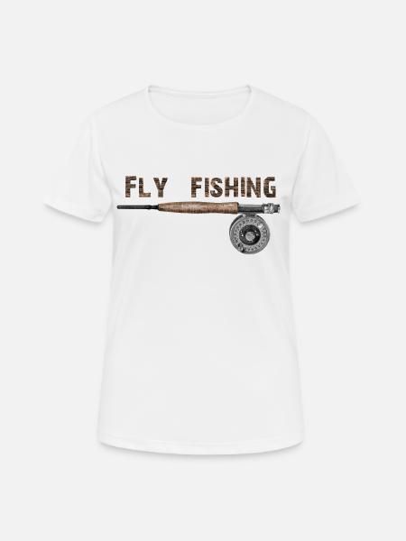 Fly fishing - T-shirt respirant Femme - blanc