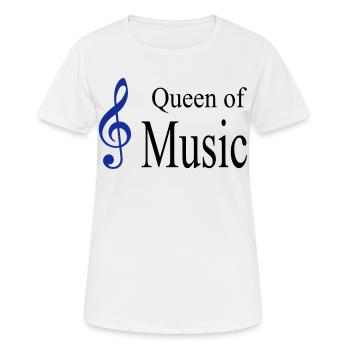 musik - Frauen T-Shirt atmungsaktiv - Weiß - Vorne - AI Model Female 172 dark (172cm)