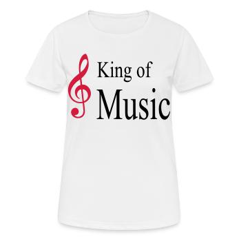 musik - Frauen T-Shirt atmungsaktiv - Weiß - Vorne - AI Model Female 172 dark (172cm)