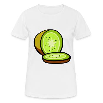Kiwi - Frauen T-Shirt atmungsaktiv - Weiß - Vorne - AI Model Female 172 dark (172cm)