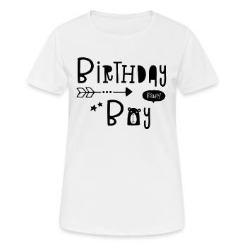Birthday Boy - Boys - Boys - Boys - Kid - Kids - Women's Breathable T-Shirt - white - Front - AI Model Female 172 dark (172cm)