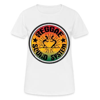 Reggae Soundsystem - Frauen T-Shirt atmungsaktiv - Weiß - Vorne - AI Model Female 172 dark (172cm)