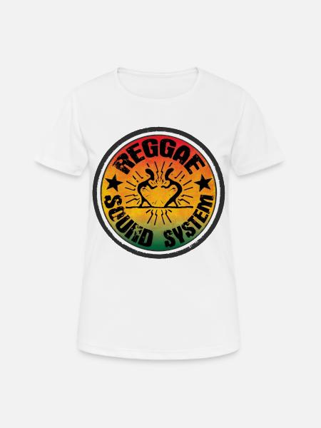 Reggae Soundsystem - T-shirt respirant Femme - blanc