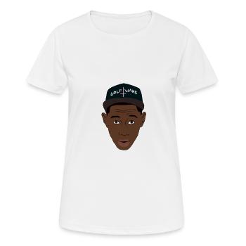 Tyler Wolfgang - T-shirt respirant Femme - blanc - Devant - AI Model Female 172 dark (172cm)