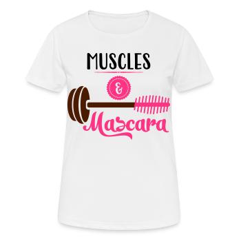 fitness - Women's Breathable T-Shirt - white - Front - AI Model Female 172 dark (172cm)