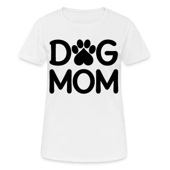 Maman chien - T-shirt respirant Femme - blanc - Devant - AI Model Female 172 dark (172cm)