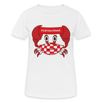 Kroatien Weltmeister - Frauen T-Shirt atmungsaktiv - Weiß - Vorne - AI Model Female 172 dark (172cm)