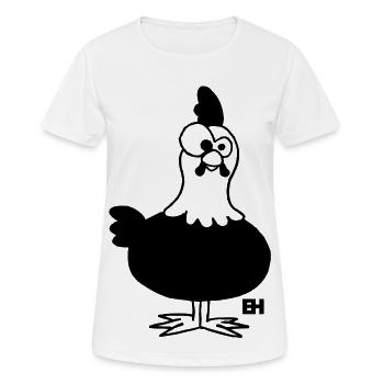 Chicken - Hen - Women's Breathable T-Shirt - white - Front - AI Model Female 172 dark (172cm)