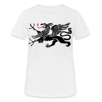 Rostocker Greif - Rostock - Frauen T-Shirt atmungsaktiv - Weiß - Vorne - AI Model Female 172 dark (172cm)