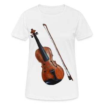 Fiddle - Women's Breathable T-Shirt - white - Front - AI Model Female 172 dark (172cm)