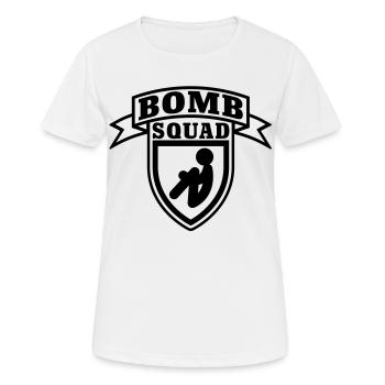 Bomb Squad - T-shirt respirant Femme - blanc - Devant - AI Model Female 172 dark (172cm)