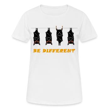 BE DIFFERENT - Women's Breathable T-Shirt - white - Front - AI Model Female 172 dark (172cm)