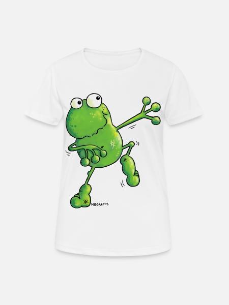 Green Power Frosch - Frösche - Frauen T-Shirt atmungsaktiv - Weiß