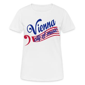 wien - Frauen T-Shirt atmungsaktiv - Weiß - Vorne - AI Model Female 172 dark (172cm)