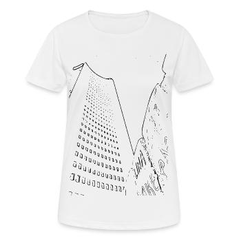 Leipzig - T-shirt respirant Femme - blanc - Devant - AI Model Female 172 dark (172cm)
