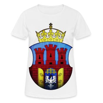 Cracovie - Pologne - T-shirt respirant Femme - blanc - Devant - AI Model Female 172 dark (172cm)